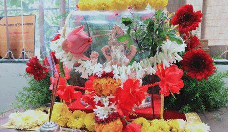 Diwali decorations at a PRIME office